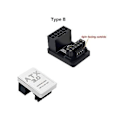 Miniatyrbillede 2 af 5: Grafikkort GPU Adapter 180 Graders U-vending Konnektor 12+4p 16p Til 16p Til Stationær Cha