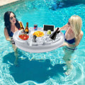 Miniatyrbillede 5 af 5: Oppustelig drikkevareholder, 8 huller flydende poolbar, drikkekopholder frugtsalatbuffet pool tilbehør til voksne til svømmepølfest