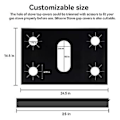 Miniatyrbilde 5 av 5: 2 stk. 63,5 cm Komfyrdeksler for Spalter, Klippbare Komfyrdeksler, Non-stick PTFE Vaskbare Komfyrbeskyttere