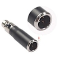 Miniatyrbilde 4 av 5: XLR Mini 3-pin hann til 4-pin hun lydadapter pluggkontakt Hi-Fi signalomformeradapter for mikrofonhøyttaler