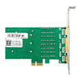 Miniatyrbillede 1 af 5: 4 Port Netværkskort PCI Express X1 til RJ45 RTL8111H Chip 10/100/1000Mbps Gigabit Ethernet Lan Kort til PC Desktop