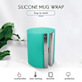Miniatyrbillede 2 af 5: 4 stk. Silikone Krus Wrap Til Sublimationskrus 11oz Krus Wraps Til Sublimation I Ovn 3d Silikone Krus