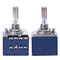 Miniatyrbillede 2 af 5: Potentiometer RH2702 8 Ben Savtakket Delt Aksel 6MM Præcision 27-type A100K 100K