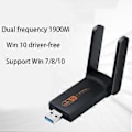 Miniatyrbild 3 av 5: 2.4G/5.0G Trådlöst Nätverkskort för Stationär Dator Stöd för Windows XP Vista USB WiFi Adapter Dual-Band 1900Mbps