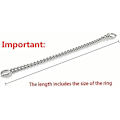 Miniatyrbillede 5 af 5: Rustfrit stål P Chock Metal kæde hundehalsbånd Halsbånd Gå træning kæledyr Tilbehør til små mellemstore store hunde-3,0 mmx55cm