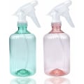 Miniatyrbilde 1 av 5: 2 stk. 500 ml tomme sprayflasker, sprayflasker spraybokser plast tom sprayboks spraybokser gjennomsiktig tom sprayflaske, for frisør