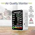 Miniatyrbilde 2 av 5: 6 i 1 Pm2.5 Pm10 Hcho Tvoc Co Co2 Multifunksjonell Luftkvalitetsdetektor LCD-skjerm Luftkvalitetstester - Hvit--hvit-i