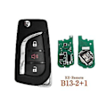 Miniatyrbild 5 av 5: Keydiy B13-2+1 Fjärrkontroll Bilnyckel Universal 3 Knappar För Stil För Kd900/-x2 Mini/ Urg200 Progr