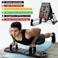 Miniatyrbild 2 av 5: Push Up Bodybuilding, 9 i 1 Fällbar Multifunktionell Push Up Board med Motståndsband, Push Up Board Bodybuilding Enhet för Hemträning