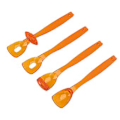 Miniatyrbillede 4 af 5: 4 stk. Tungemuskeltræner Bærbar Oral Læbemuskeltræner Genoptræningsværktøj til Dysartri (Orange)