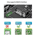 Pikkukuva 2 / 5: MSATA - M.2 SATA -sovitinlaajennuskortti, tukee SSD 2230 2242 6 Gbps nopea