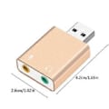 Miniatyrbilde 2 av 5: Ekstern 7.1 USB 3D Surround Lydkort/Audio Boks Hodetelefon- og Mikrofoninngang