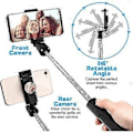 Miniatyrbillede 5 af 5: Selfie Stick, Bluetooth Selfie Stick Tripod 3 I 1 Selfie Stick Selfie Stick Med Bluetooth Gave