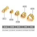 Miniatyrbillede 5 af 5: 600 stk. U-form Kobber Ring Terminaler Ikke-isoleret Kabel Ledning Spade Butt Connector Kit 454a/454b/4