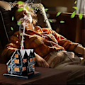 Miniatyrbild 5 av 5: Salems Witch House Rökelsebrännare Massachusetts Häxhus för Halloween Julsemester Prydnad Rökelsebrännare 1ST