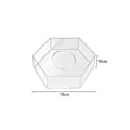 Miniatyrbild 4 av 5: Akryl Tårtbricka Hexagonal Tårtfat DIY Tårtbotten Klar Tårta D