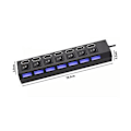Pikkukuva 2 / 5: Usb Hub 2.0 Usb Jakaja Hub Adapteri Usb Useita Portteja Adapteri S Lisätarvikkeilla