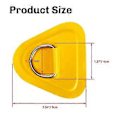 Miniatyrbilde 2 av 5: 6 stk. D-ring patch for oppblåsbar båt kajakk jolle SUP, D-ring PVC patch Stand-Up Paddleboard kano rafting hvit
