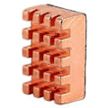 Miniatyrbillede 3 af 4: 10 stk. P15x5x10 Messing Køleplade med Termisk Klæbende Tape CPU Køleplader Kølefinne