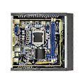 Miniatyrbild 2 av 5: M09 HTPC Värd Mini ITX Datorchassi DC Strömförsörjning Industriellt Kontrollchassi Hem Datorfodral