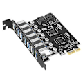 Miniatyrbillede 1 af 5: 7 Porte USB 3.0 PCI Adapter USB Expans, PCIe Riser til PC, Linux / Xp/ 7/