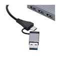 Pikkukuva 5 / 5: Gigabit 1000mbps 3 Porttia 3.0 Hub 2 In 1 Kaapeli Usb-c Rj45:een, Ei Tarvetta Ajureille