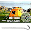 Miniatyrbilde 4 av 5: 16 stk. Teltplugger i Aluminium 18cm Camping Teltspiker Rustsikre Plugger Hardt Underlag