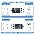 Pikkukuva 2 / 5: Usb 3.0 S Valitsin, Kaksisuuntainen 2 Sisään 1 Ulos / 1 Sisään 2 Ulos Usb Kvm Sarja