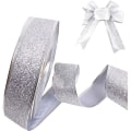 Miniatyrbillede 2 af 5: Organza Bånd, 22 Meter 20mm Gavebånd 4 Stykker Glitter Skinnende Bånd Bred Til Gaveindpakning Hjem Dekorative Kortfremstilling Håndværk Scrapboo