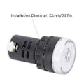 Miniatyrbillede 4 af 4: 10 stk. AD1622DS LED Signallampe Hvid Høj Lysstyrke Indikator Udstyrstilbehør AC/DC24V