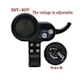 Miniatyrbilde 3 av 5: 36-60v Dashboard Meter Justerbar Spenning For Jp Elektrisk Sparkesykkel Tilbehør (flatt hode)
