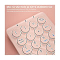 Miniatyrbilde 4 av 5: Trådløst numerisk tastatur Bluetooth Num Pad Runde tastehetter Numpad 22 taster Oppladbart numerisk tastatur
