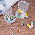 Miniatyrbilde 4 av 4: Pp Transparent Plast Mini Oppbevaringsboks 3.5*3.5*1.7cm (transparent) 50 stk (4-d-w)