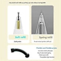 Miniatyrbilde 4 av 5: Stylus-pennspiss for demping av lydløs utskiftbar modifisert spiss D