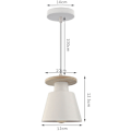Pikkukuva 4 / 4: 2 kpl riippuvalaisin Creative Chandelier Shade Modern Simple Hanging Ceiling Lamp White