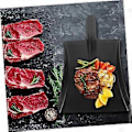 Miniatyrbilde 5 av 5: Servisesett Tallerken Frostet Imitasjon Porselen Spader Servisesett Tallerken, Snackbrett Grillfat, B