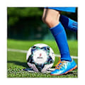 Miniatyrbillede 2 af 5: Fodbold Størrelse 4 Udendørs Sport Fodbold Til Officiel Kamp Eksplosionssikker Teenagere Træningsfod