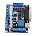 Miniatyrbild 5 av 5: 5-axlig Stegmotordrivrutins Interfacekort med Optokopplarisolering USB DB25-kabel Blå