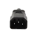 Miniatyrbillede 5 af 5: IEC 320 C14 3-benet han til C5 3-benet hun strømstik konverter adapter
