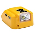 Miniatyrbillede 1 af 5: B090 Egnet til 12v18v Værktøj Oplader Dobbelt Usb Med 3w Lampe