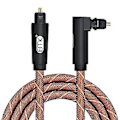 Miniatyrbillede 2 af 5: 90 Graders Optisk Kabel 5.1 Digital Lyd Spdif Fiberoptisk Audio Toslink Kabel 1m