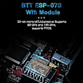 Miniatyrbild 2 av 5: ESP-07S 32-bitars Micro MCUclock Utvecklingskort Wi-Fi MCU Modul med IPEX Antenn Mikrokontroller Trådlös WiFi Modul
