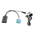 Miniatyrbillede 1 af 5: Bil Bluetooth Musik Audio Kabel Mikrofon Håndfri Adapter Iso Til Grande Punto Efter 2007 For