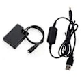 Pikkukuva 1 / 5: USB-sovitin Latauskaapeli EN-EL14 Dummy-akku EP-5A DC-kytkin P7000 P7800 D5500 D5600 D3300 D5300 -kameralle