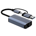 Miniatyrbilde 3 av 5: Usb 3.0 Gigabit Ethernet Adapter Usb C Rj45 Nettverkskort Nettverksforlenger Kabel Splitter