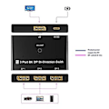 Miniatyrbild 5 av 5: Displayport 1.4 Splitter 1x3 Växlare 8k@30hz HD-skärm