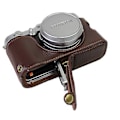 Miniatyrbild 1 av 5: Skyddande Läder Kameraväska För Fujifilm X100f Mörkbrun