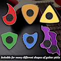 Miniatyrbild 3 av 5: 30-pack Gitarrplektrum Halkfria Grepp Gitarrplektrum Grepp För Gitarr Ukulele Mandolin Ba