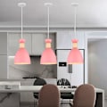 Miniatyrbild 2 av 4: E27 Modern Takpendel Ljus Justerbar Kronljus Inomhus Hängande Lampa Rosa