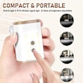 Miniatyrbillede 3 af 5: Elektrisk Pumpe 3600mah Bærbar Pumpe Type-c Genopladelig 6 Dyser Led Til Cam O